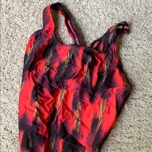 Speedo red swimsuit size 26